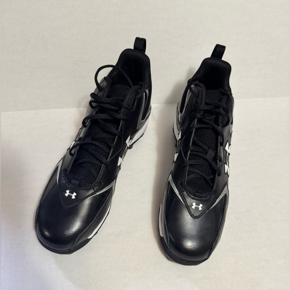 Under Armour Mens Hammer |I Mid Football Click- Cleats Black / White main image 7